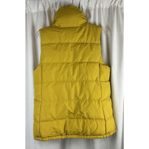 Old Navy Canvas Puffer Vest, Yellow M cold weather gorpcore 64-03 NWT - Picture 13 of 16